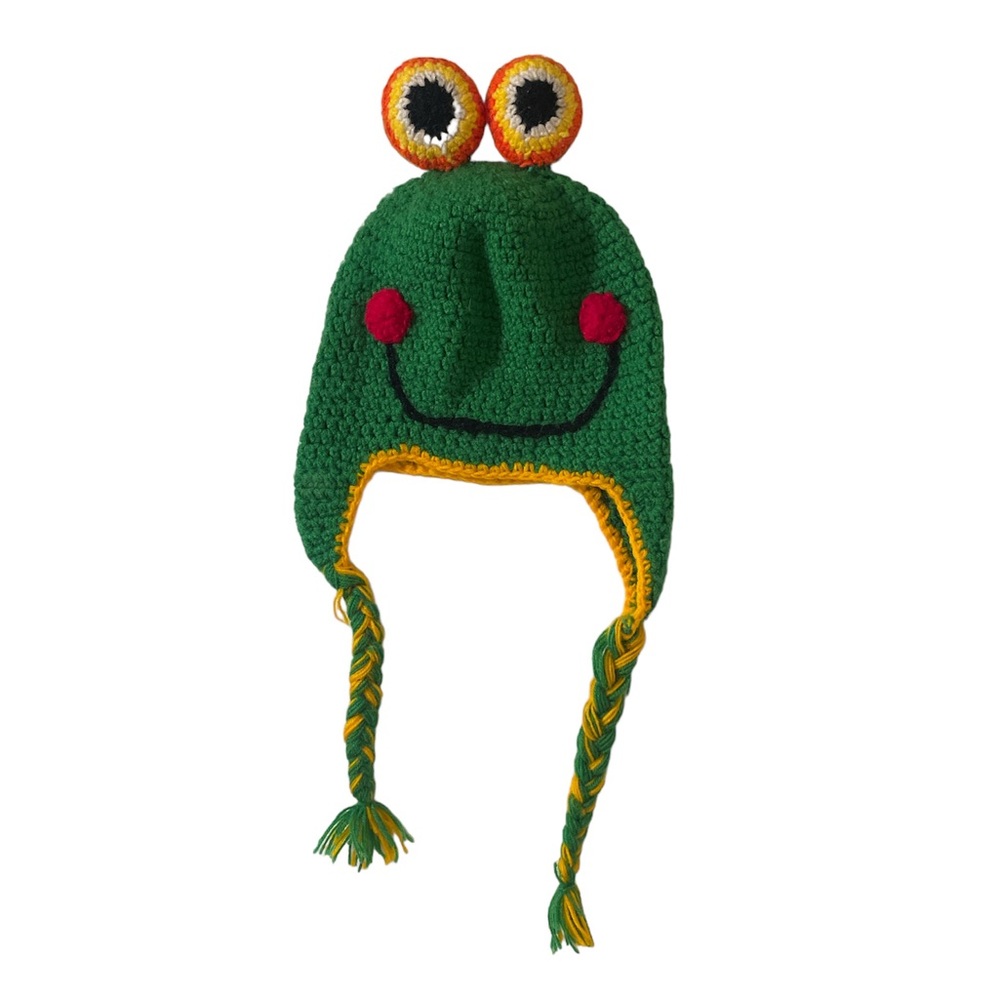 Handmade Frog Crochet Hat